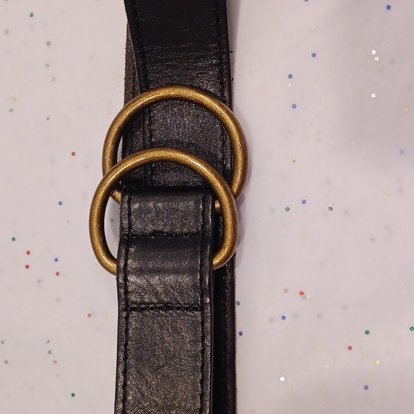 Vintage American Eagle leather double buckle belt - Picture 2 of 7